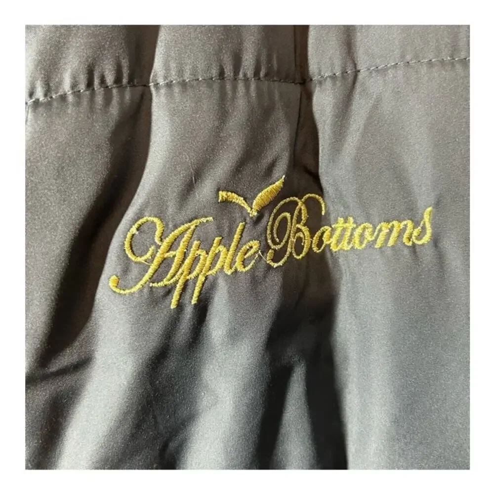 Apple Bottoms Men's Oversized Puffer Parka Fur Hood 1X Tall Y2K Streetwear